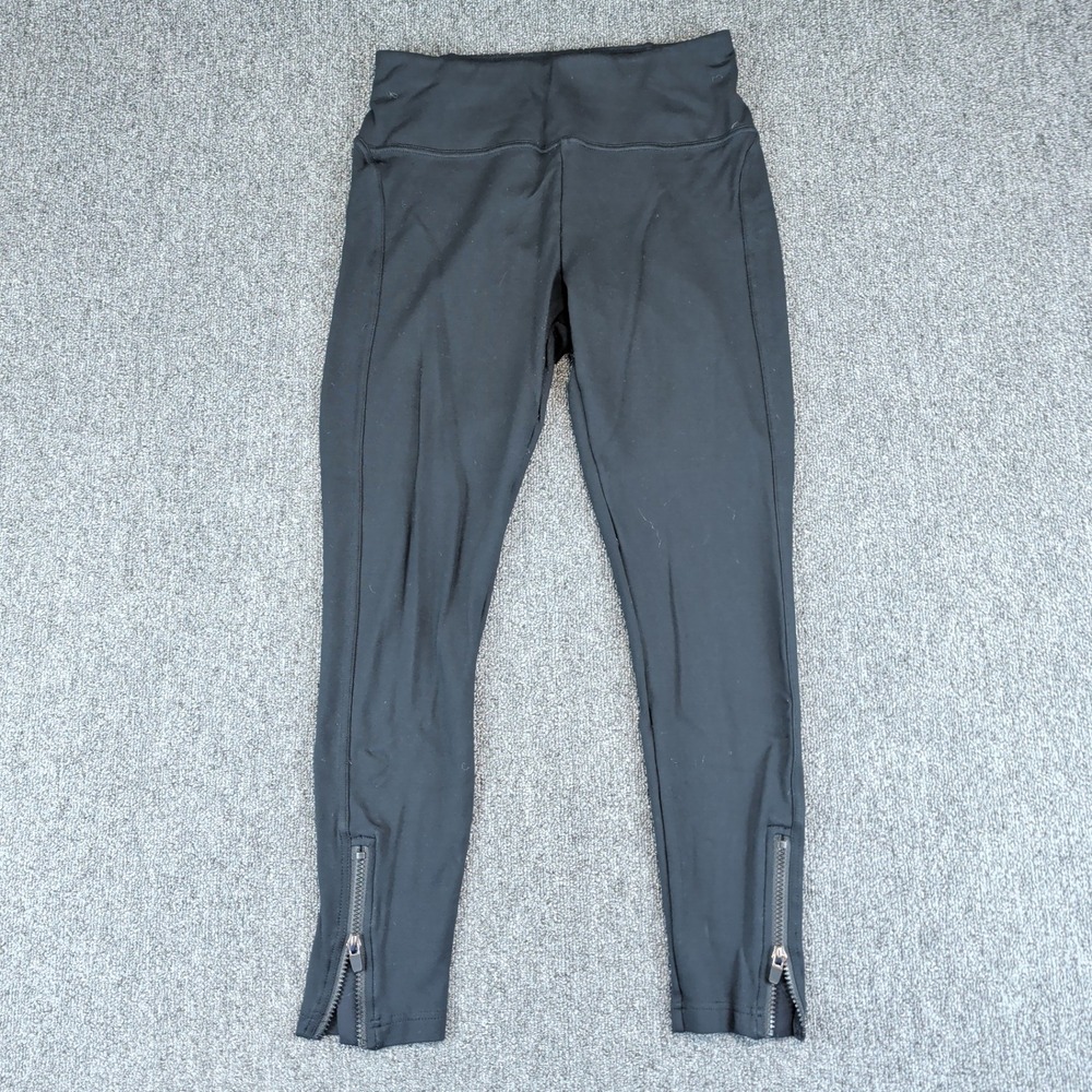 Fabletics Athleisure Ankle Zip High Rise Leggings Women Size M Black Activewear